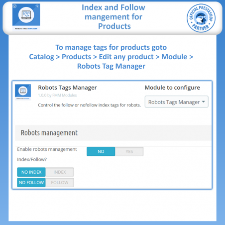 Prestashop Robot Tags