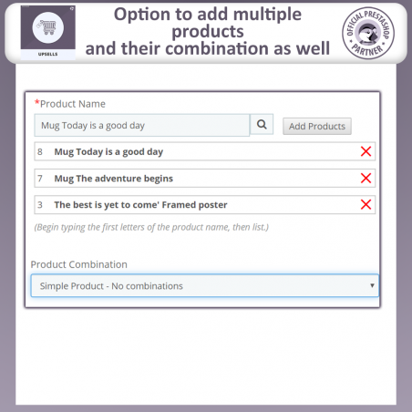 Prestashop Upsell Module