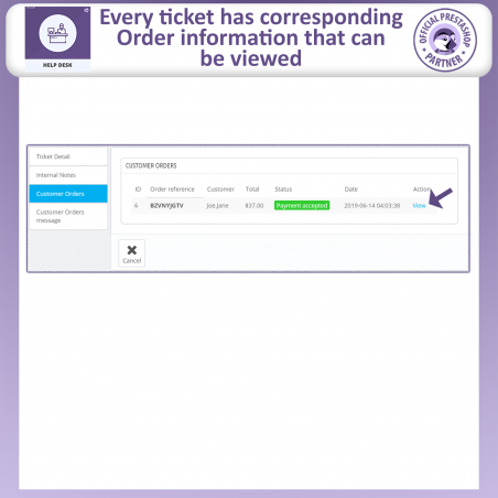 prestashop ticket system