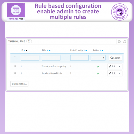 Advance Thank You Page For Prestashop