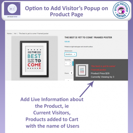 Live Sales Popup Module Prestashop