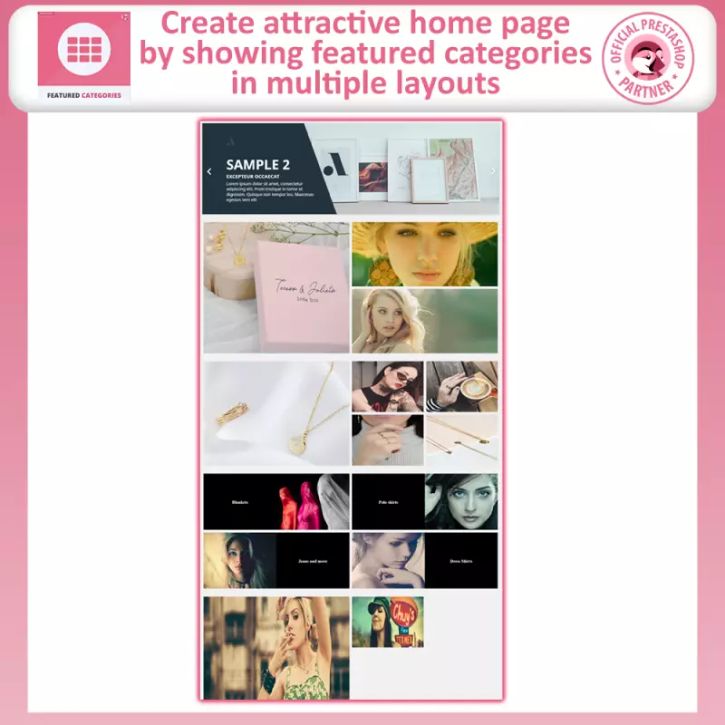 Prestashop Featured Categories Module