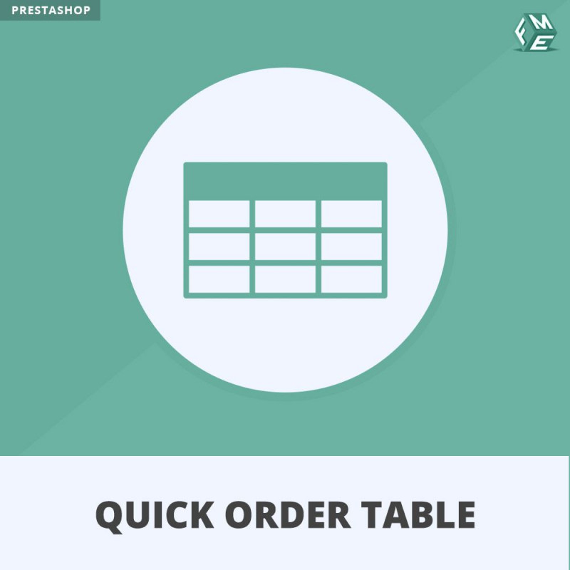 Quick Order Table