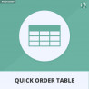 Prestashop quick order table module