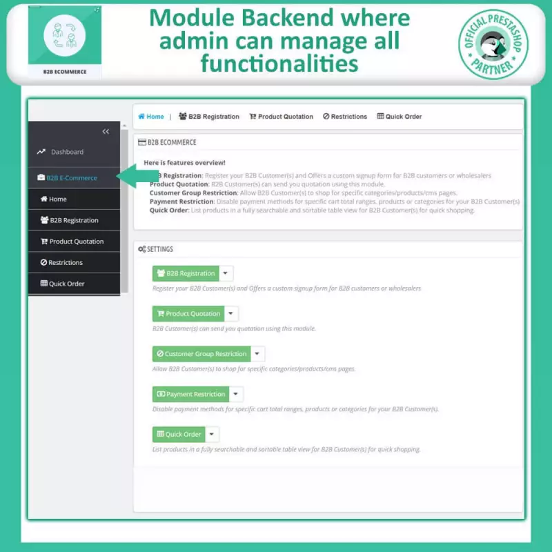 Módulo B2B PrestaShop | Solución completa para ventas mayoristas
