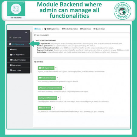 Prestashop B2B Module