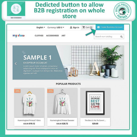 B2B Ecommerce Prestashop Module