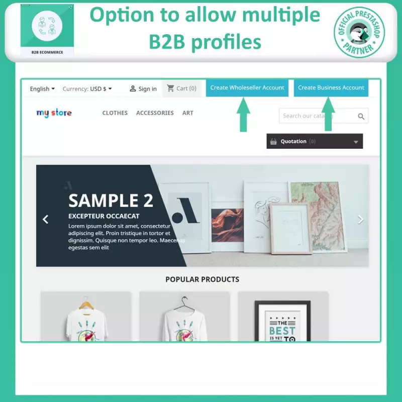 Módulo B2B PrestaShop | Solución completa para ventas mayoristas