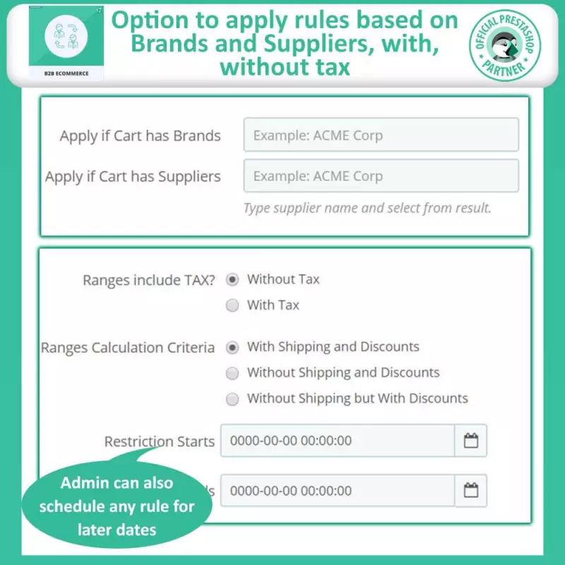 PrestaShop B2B Modul | Komplettlösung für Großhandel