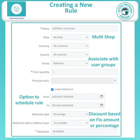 PrestaShop Group Based Pricing