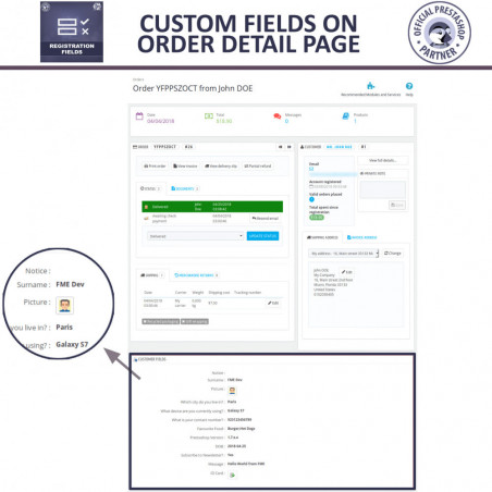 PrestaShop customer registration module