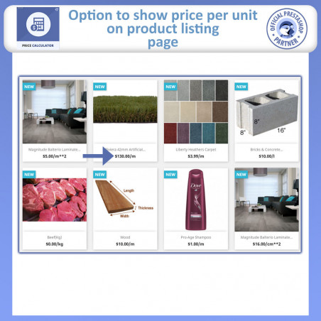 Price Calculator Prestashop