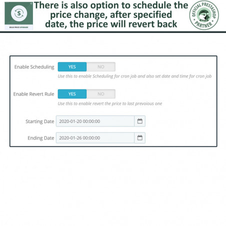 Prestashop Bulk Price Edit Module