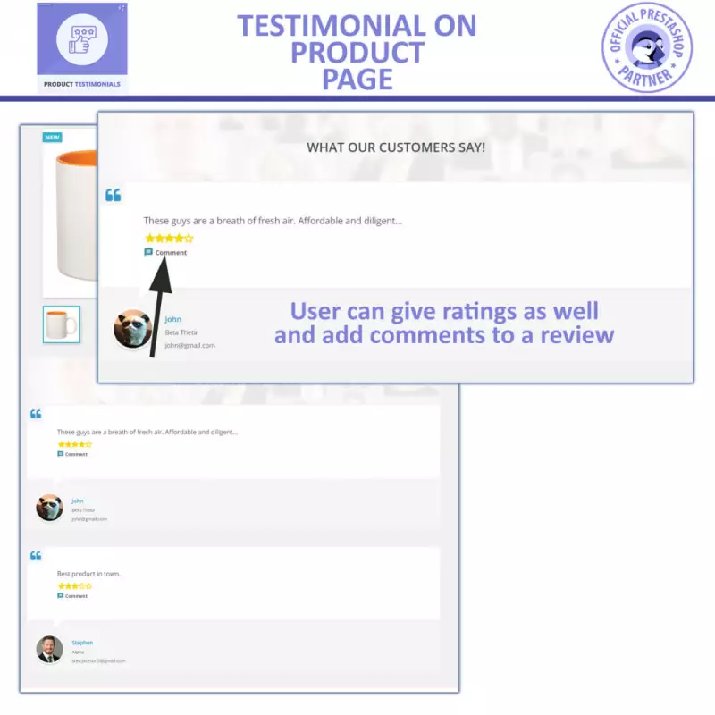 Módulo de Revisões de Produtos PrestaShop – Depoimentos FME