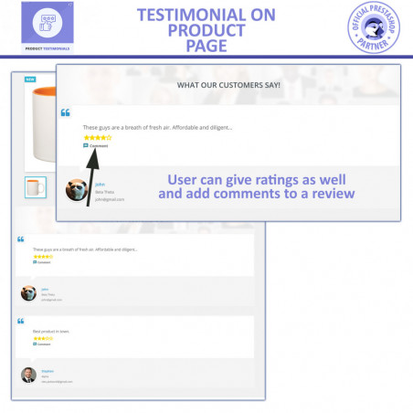 Product Reviews and Store Testimonials Module
