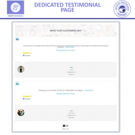 Product Testimonials