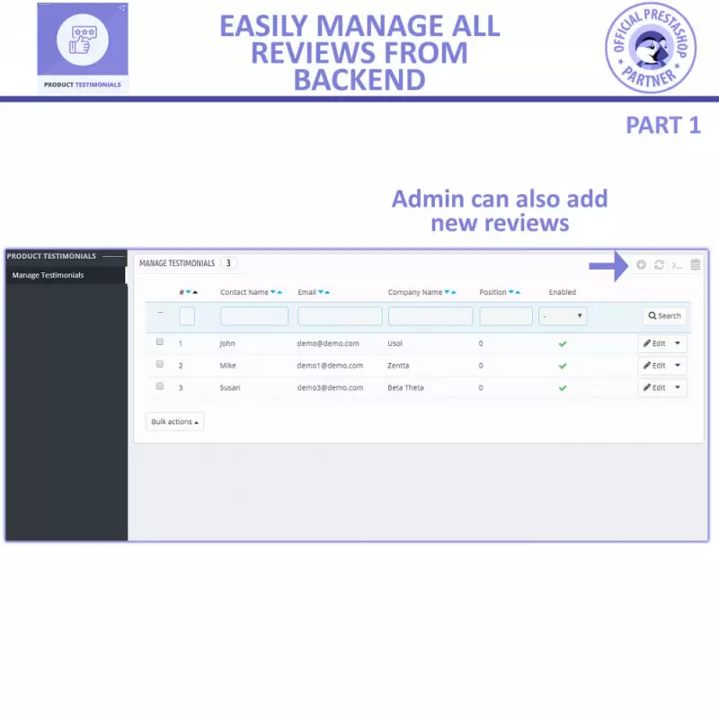 Módulo de Revisões de Produtos PrestaShop – Depoimentos FME