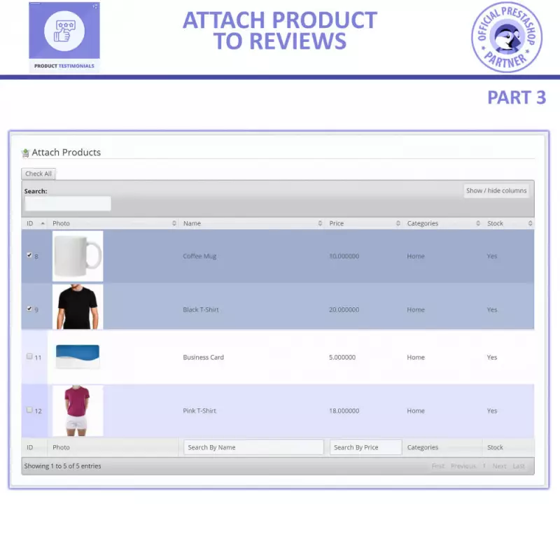 Módulo de Revisões de Produtos PrestaShop – Depoimentos FME