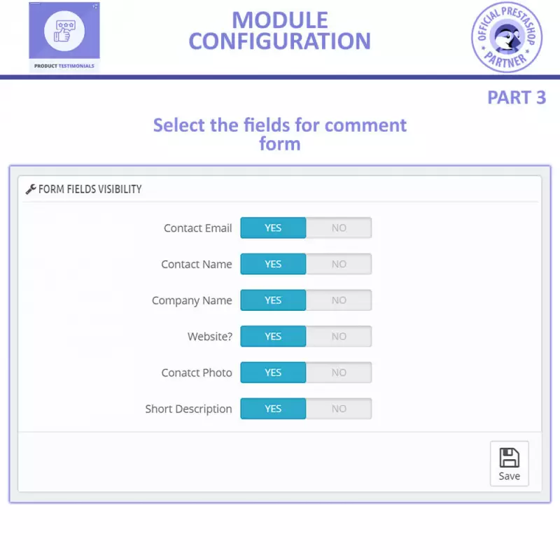 Módulo de Revisões de Produtos PrestaShop – Depoimentos FME