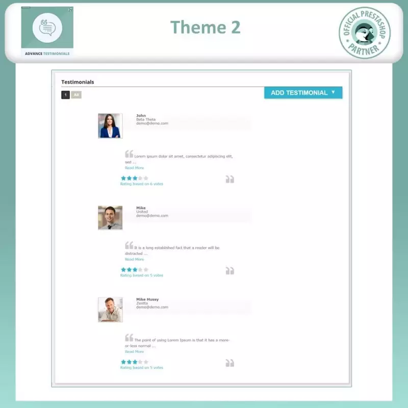 Avis produits Prestashop - Témoignages clients