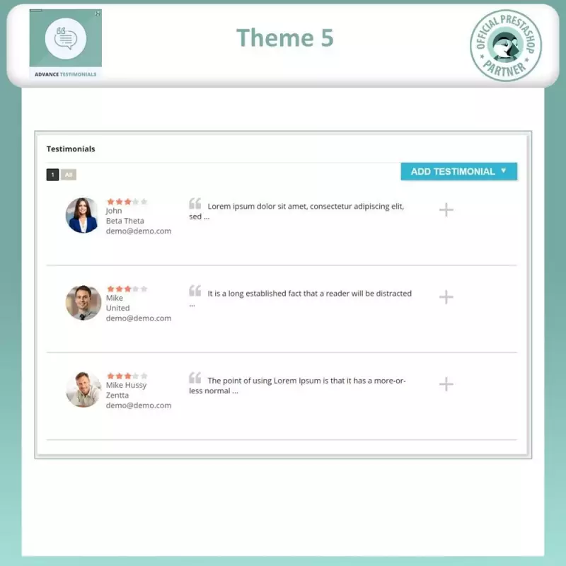 Recensioni Prodotti Prestashop