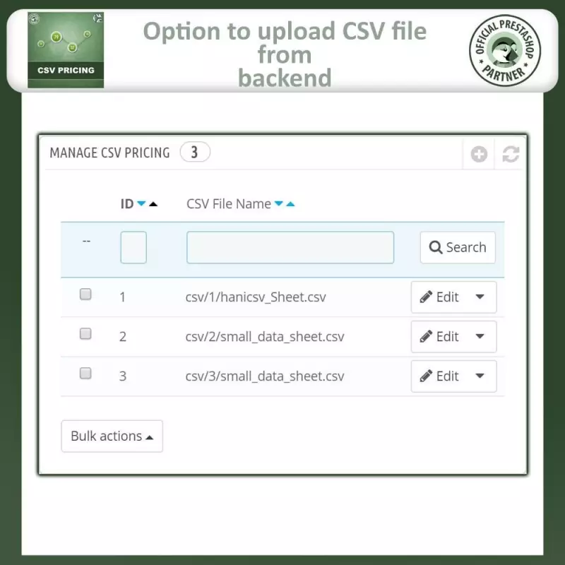 Prezzi Dinamici CSV - Prestashop