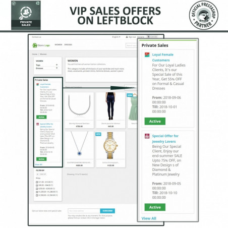 Private Sale & Category