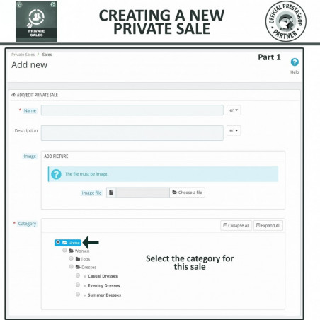 Prestashop Private Sales