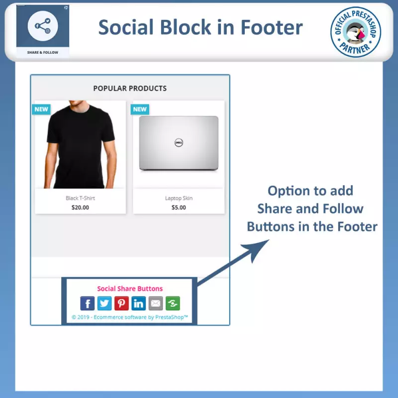 Module « Partager et suivre » | Modules PrestaShop