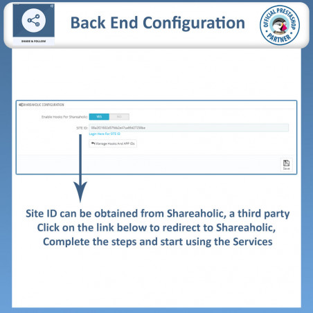 Prestashop Share and Follow Module