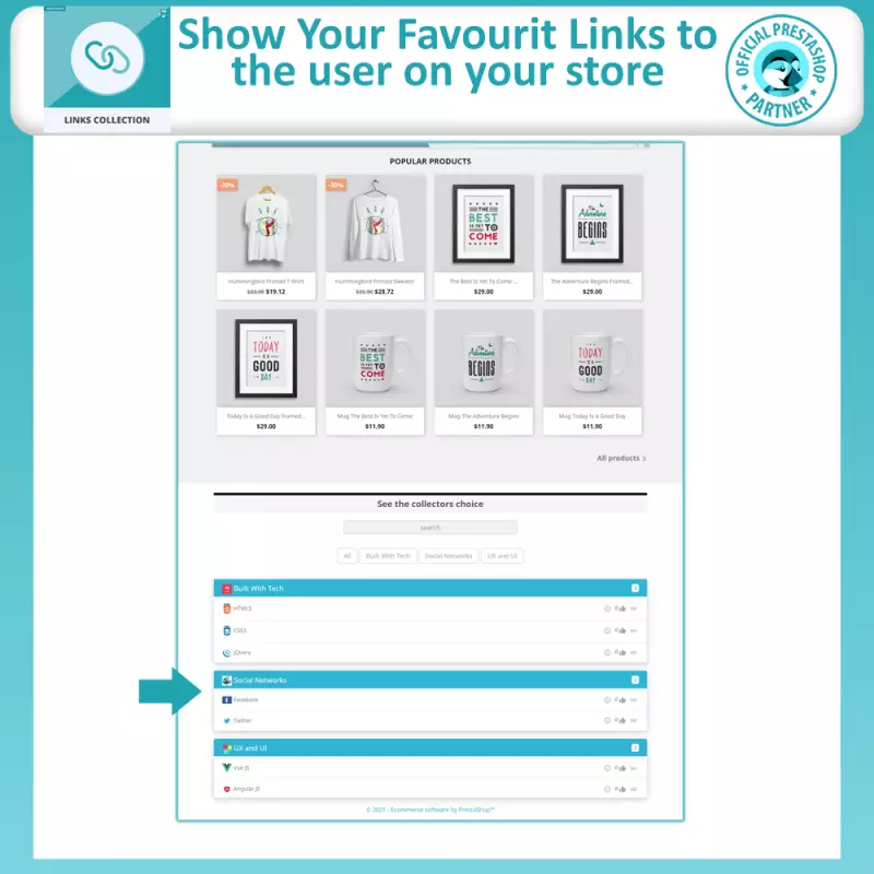 Link-Sammlung Modul - Prestashop