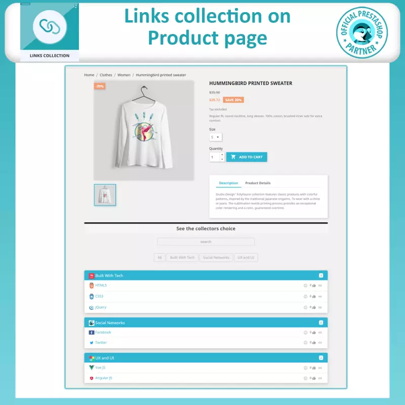Link-Sammlung Modul - Prestashop