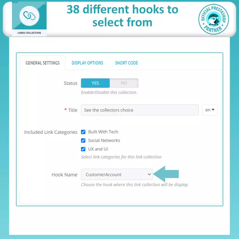 Links Verzameling Module - Prestashop