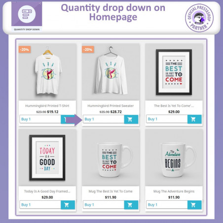 Drop Down List Prestashop