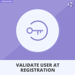 Prestashop valideert nieuwe gebruikers bij registratiemodule