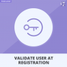 Prestashop user validation