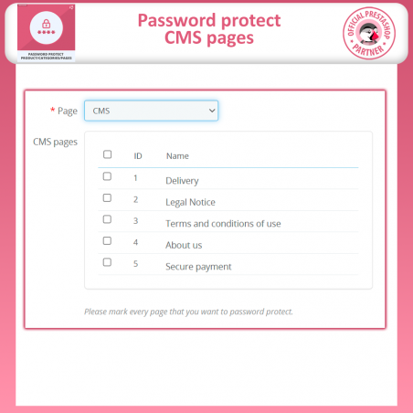 Password Protect Prestashop
