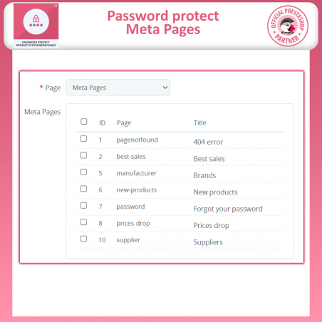 Prestashop Password Protect Product