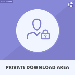 Área de download privado para clientes autorizados