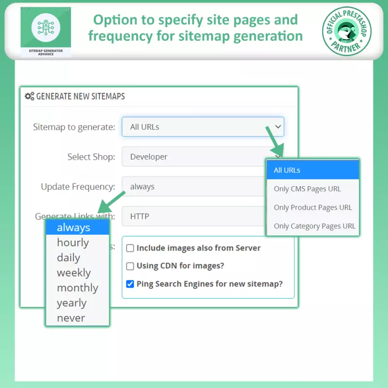 Prestashop Sitemap Generator
