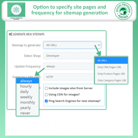 prestashop generate sitemap