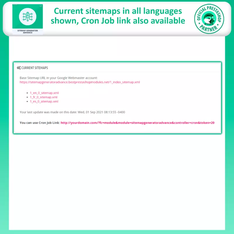Prestashop Sitemap Generator