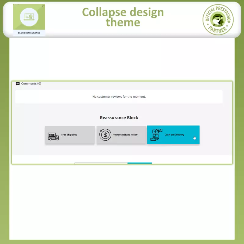 Block-Bestätigung mit Animation - Prestashop