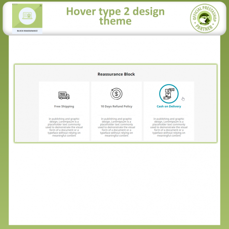 Block Reassurance Prestashop
