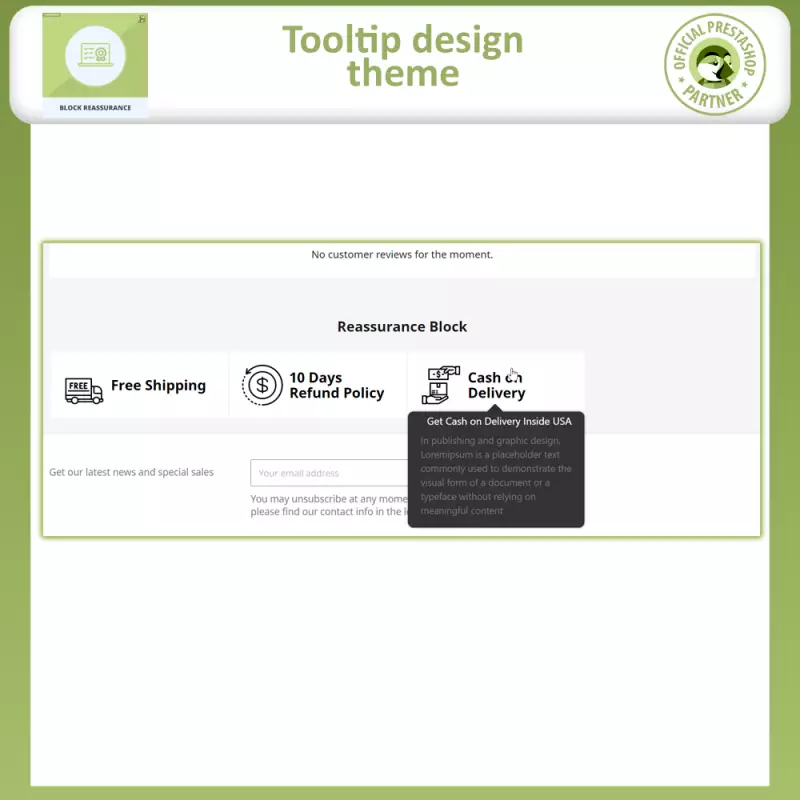 Block-Bestätigung mit Animation - Prestashop