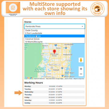Prestashop Google Maps on Contact Us