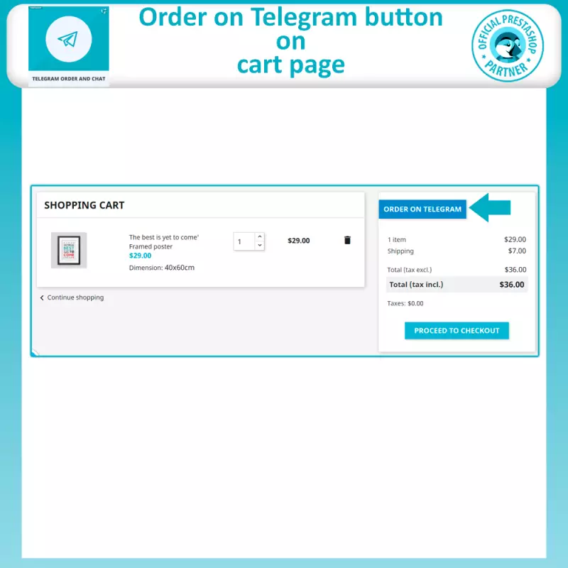 Ordini Telegram e Chat - Prestashop