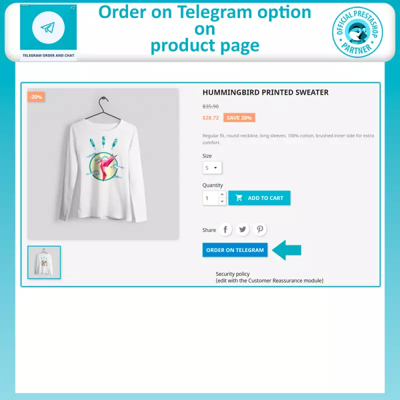 prestashop telegram module