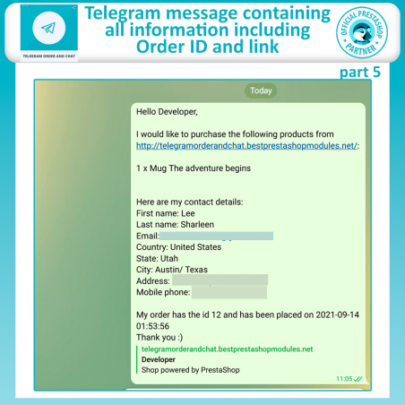 Telegram Order | Telegram Chat