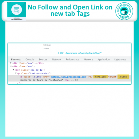 prestashop external link management